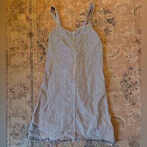 RVCA Stripped Linen Mini Dress